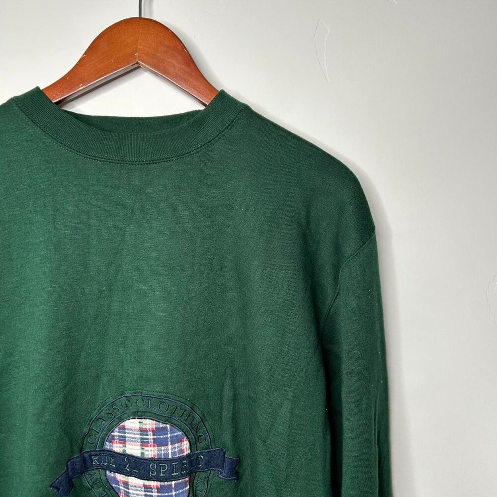 Y2K vintage dark green sweatshirt size large
